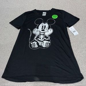 disney t-shirt skeleton mickey mouse size medium